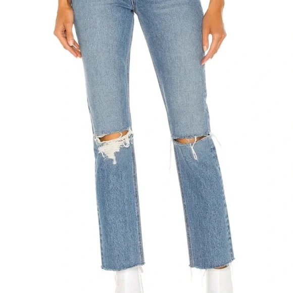 GRLFRND Karolina High Rise Straight Crop Jeans size 26 NWT - Picture 5 of 14